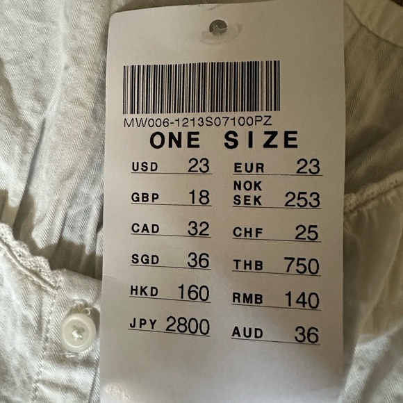 Brandy Melville Tiffany White Adjustable Spaghetti Strap Cotton Tank Top, NWT - Picture 5 of 9